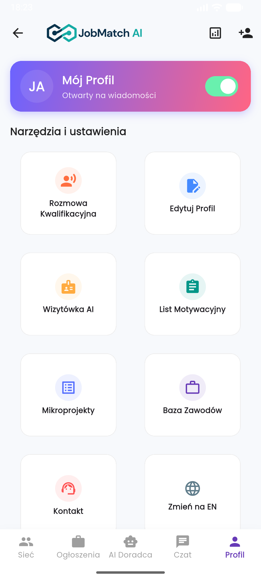 Aplikacja JobMatch AI